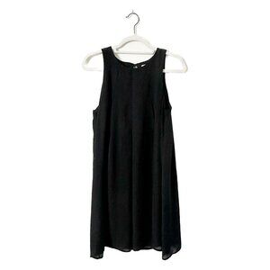 EVERLY Little Black Sleeveless Mini Swing Dress - Size Medium